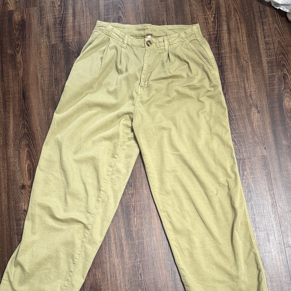 Free People Olive Chinos